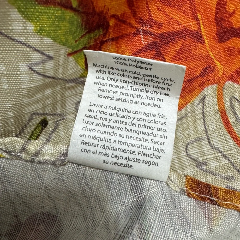Mainstays Fall Themed Fabric‎ Round Tablecloth 70
